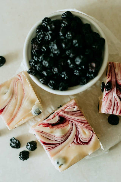 Fudge: Blueberry and Cream