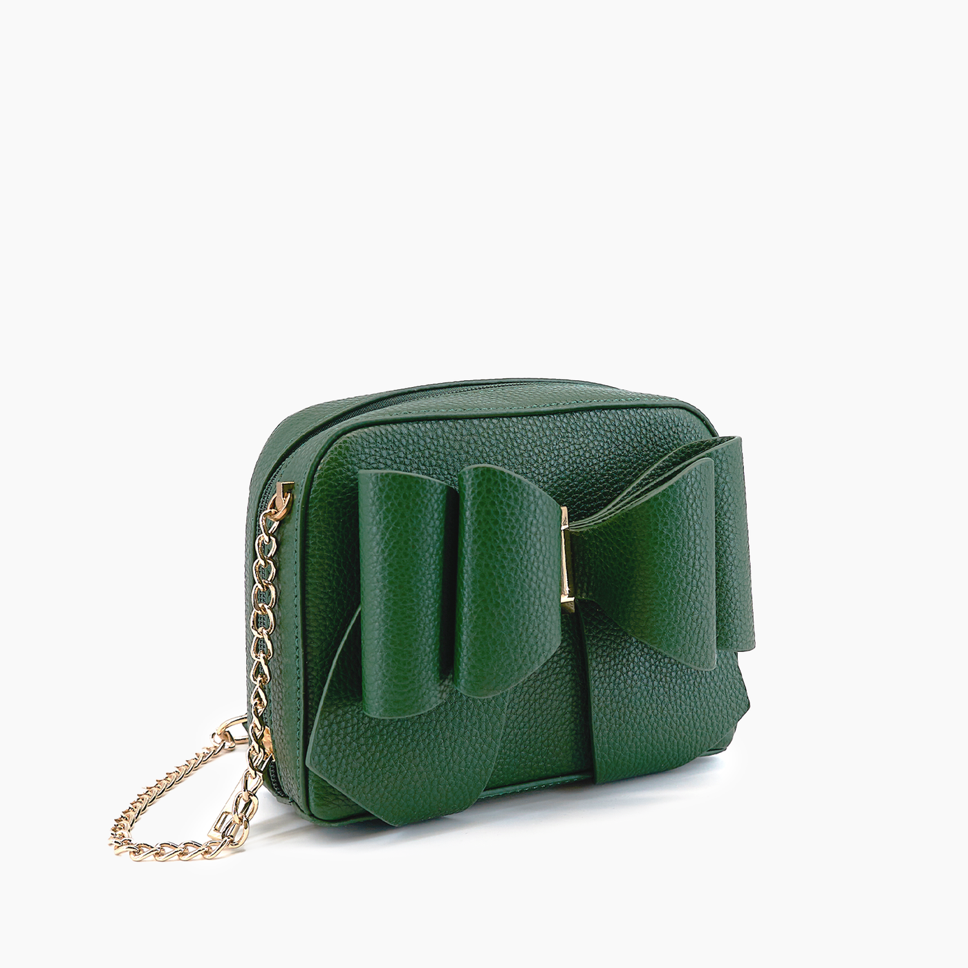 Chloe Bow Mini Crossbody Bag: Green
