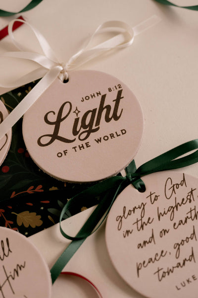 Light of The World Ornament I Christian Faith