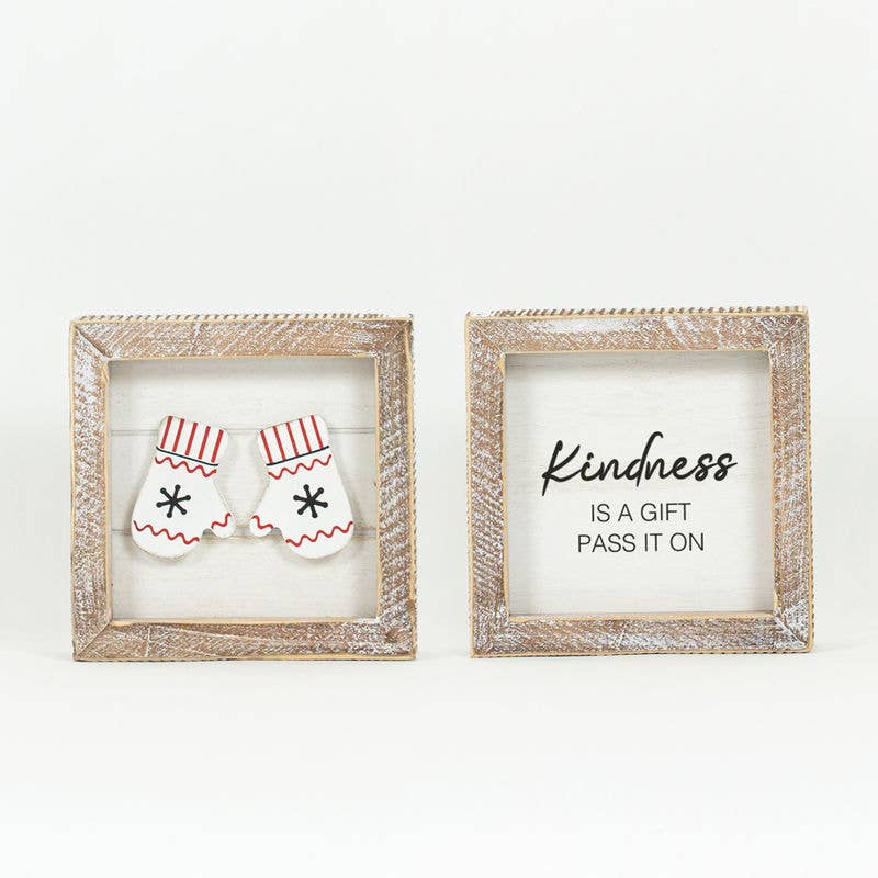 Kindness Is A Gift Reversible Wood Decor