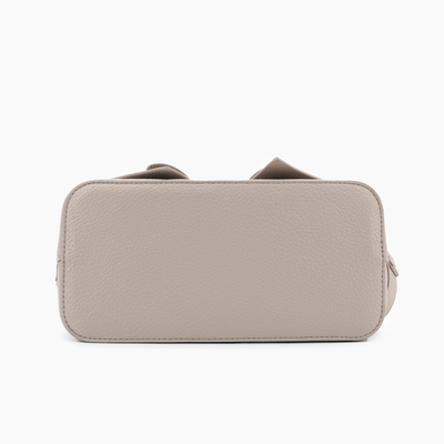 Eva Double Bow Everyday Crossbody: Beige