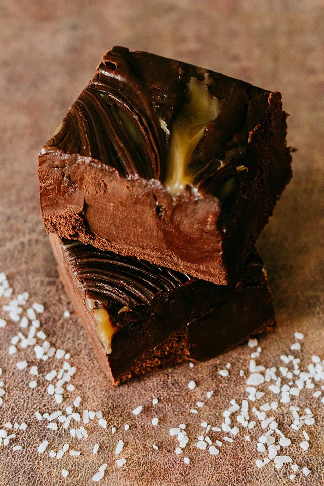 Fudge: Dark Chocolate Sea Salt Caramel