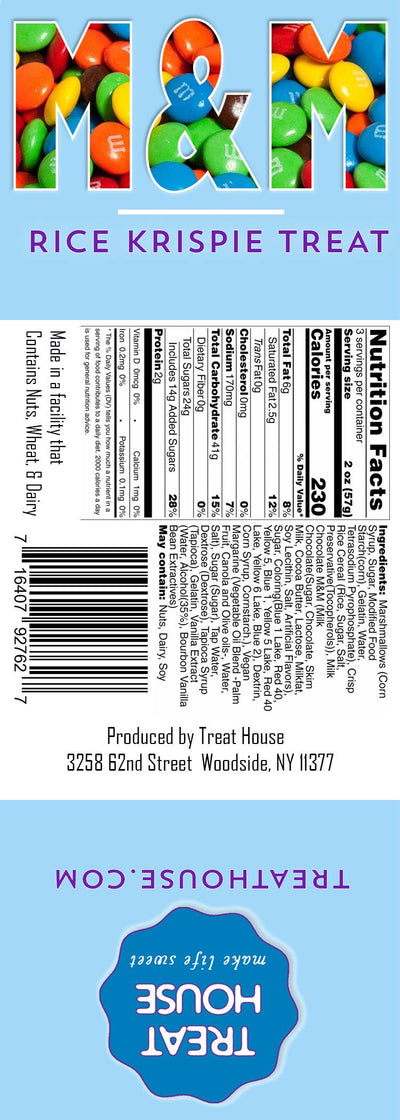 Treat House Rice Krispie: Jumbo M&M