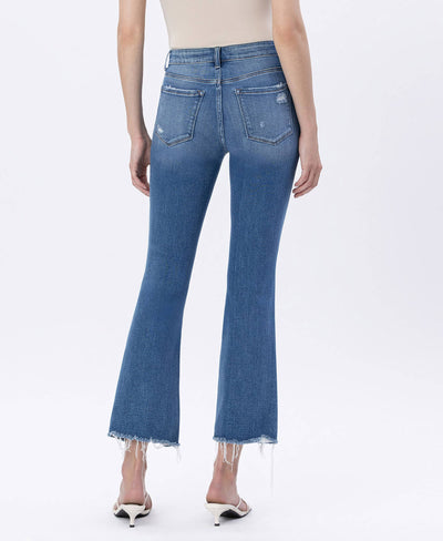 Girl On Fire High Rise Kick Flare Jeans