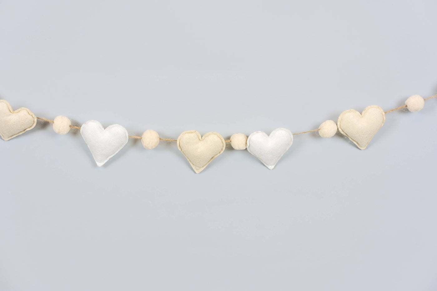 Full Of Love Felt Heart Garland Decor