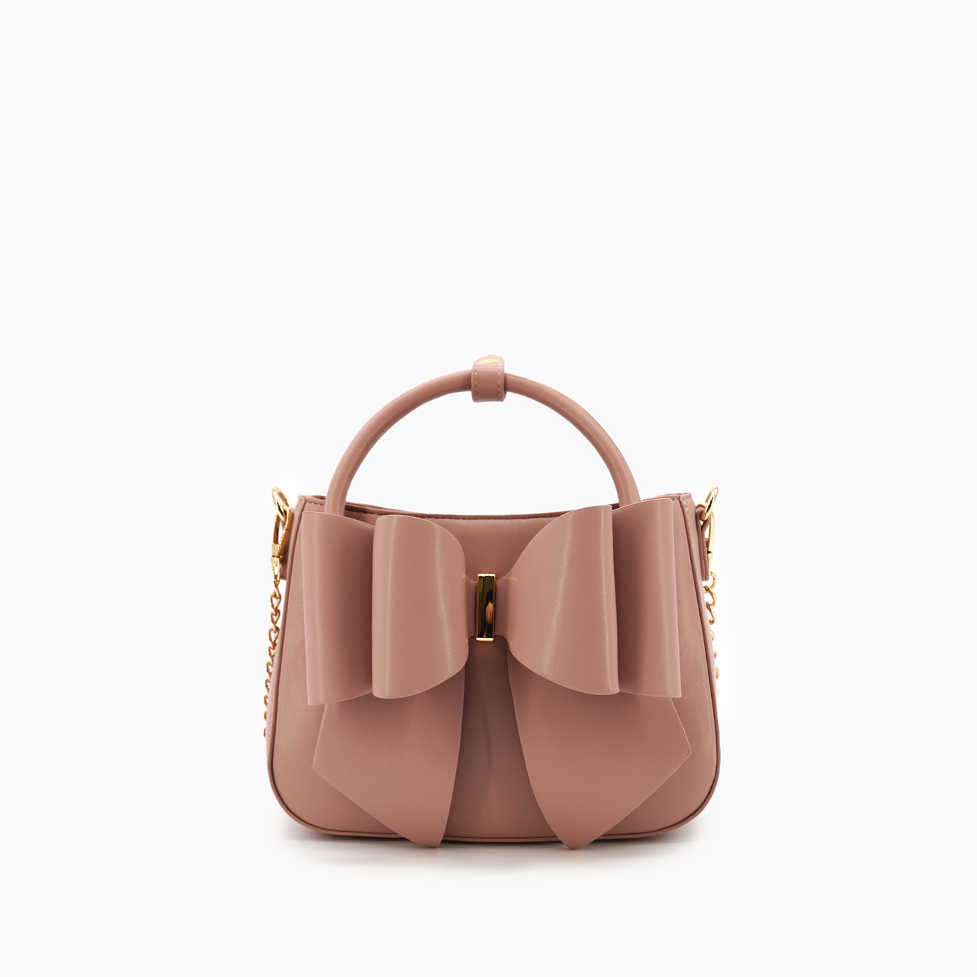Madeline Bow Crossbody Bag: Mauve