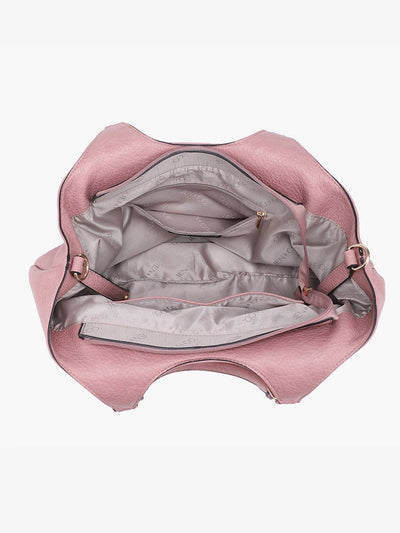 Kay Studded Hobo w/ Crossbody Strap: Sand