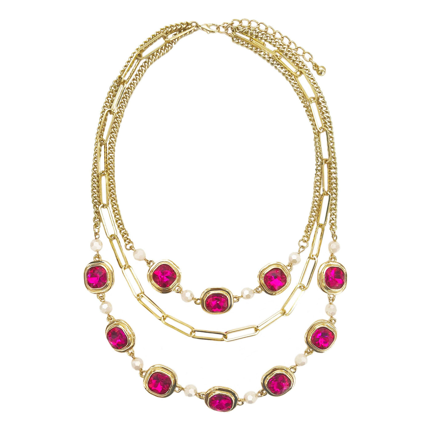 Bring The Shine Necklace- Pink