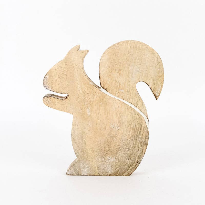 Just A Little Squirrely Wood Decor