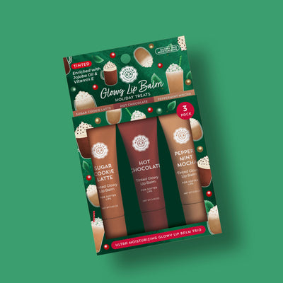 Glowy Lip Balm Trio: Holiday Treats