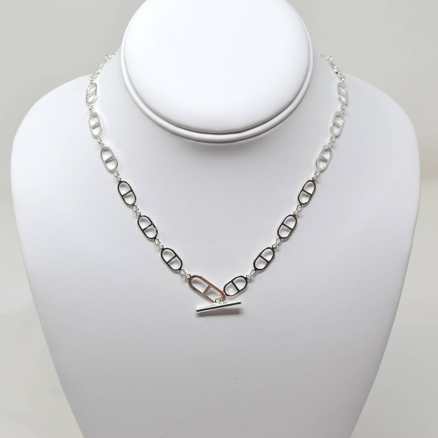 All Linked in Silver Necklace
