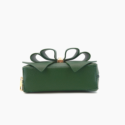 Chloe Bow Mini Crossbody Bag: Green
