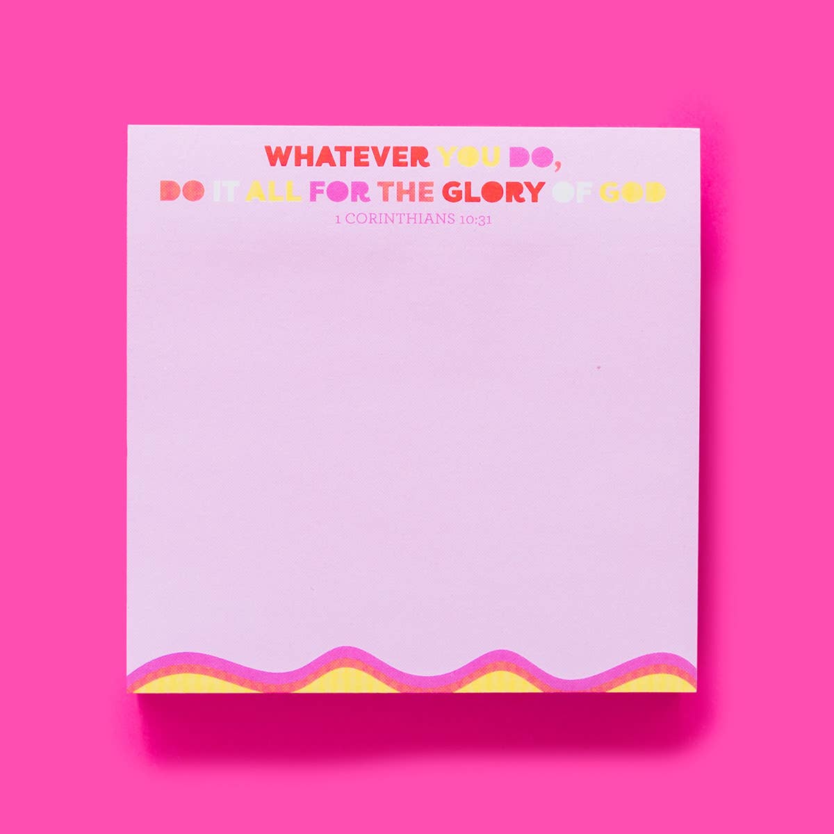 Sticky Notes Pad  Bible Verse