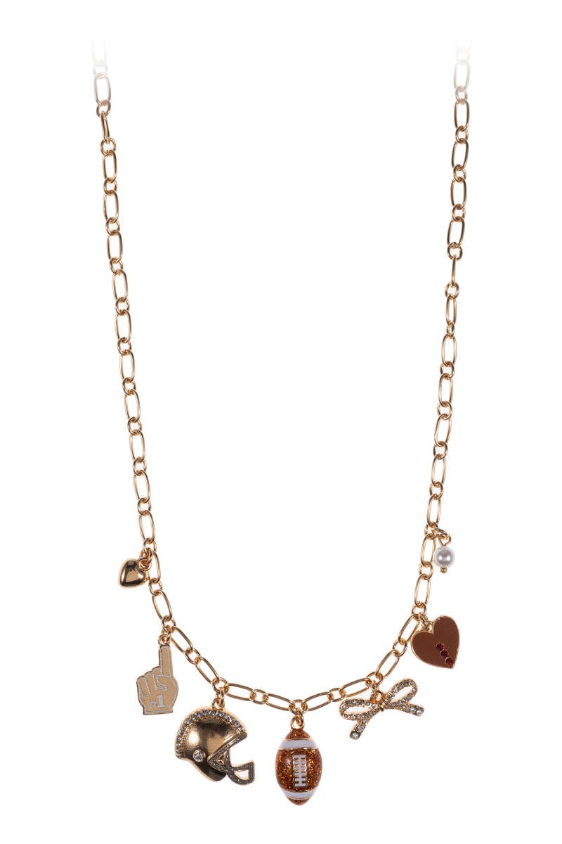 Touchdown Queen Charm Necklace