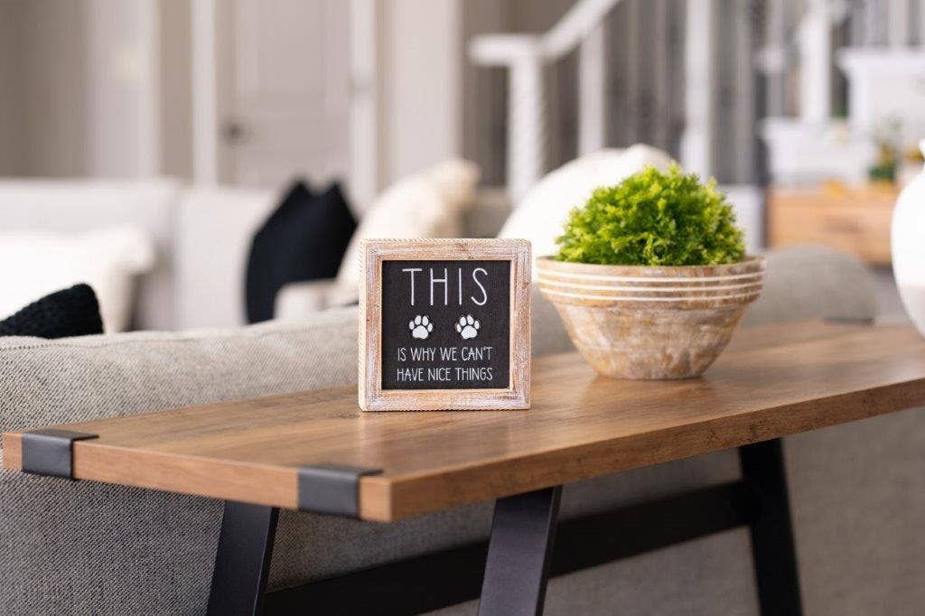 Be The Person Dog Double Sided Wood Sign