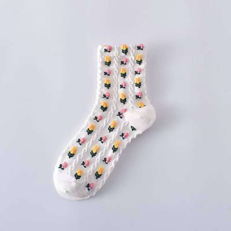 Floral Time Socks