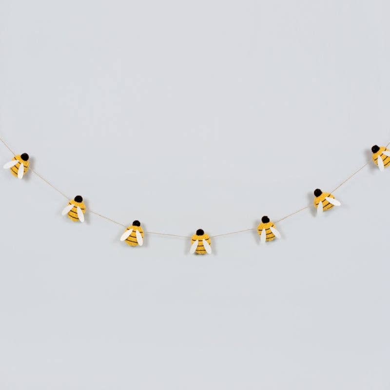Bee Happy Felt Garland