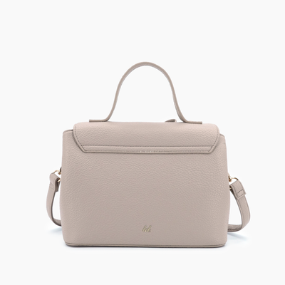 Eva Double Bow Everyday Crossbody: Beige