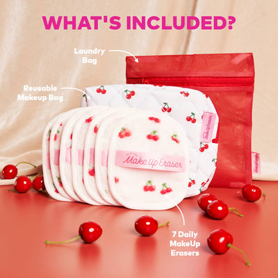 7-Day MakeUp Eraser Set - Cherry Crush