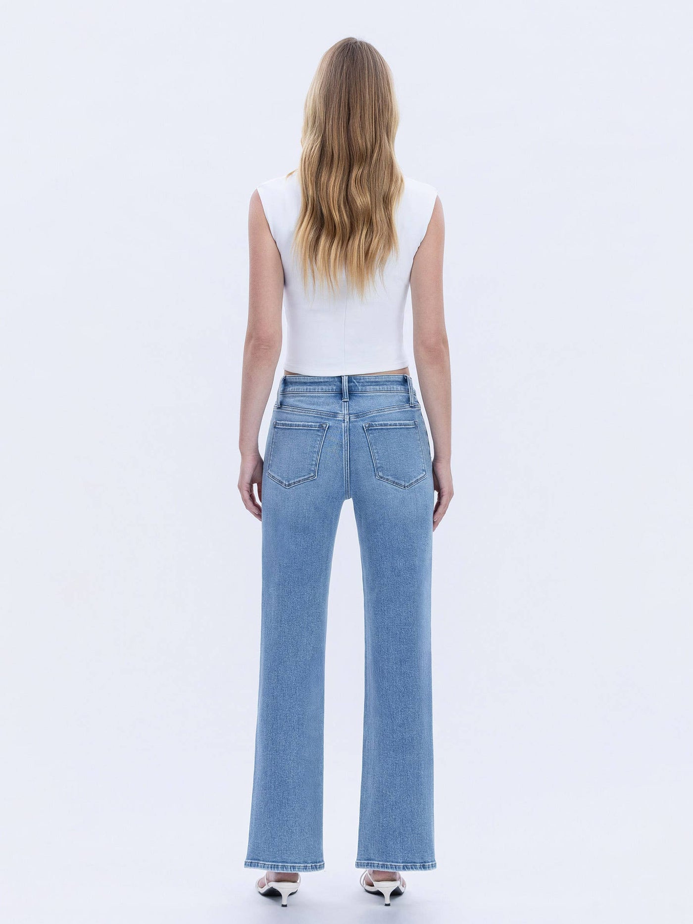 Glow Up Time High Rise Wide Jeans