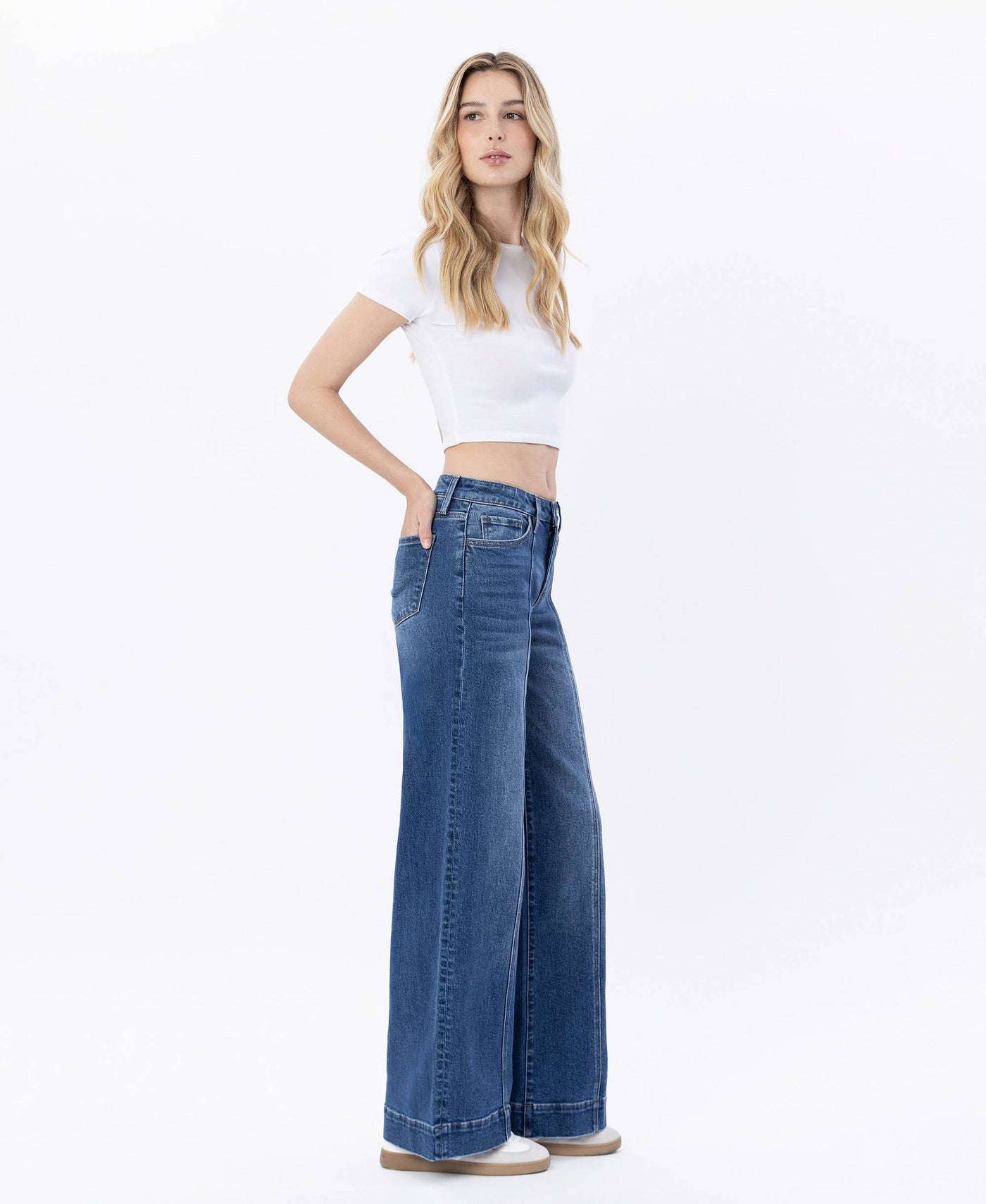 Time to Trend High Rise Wide Leg Jeans