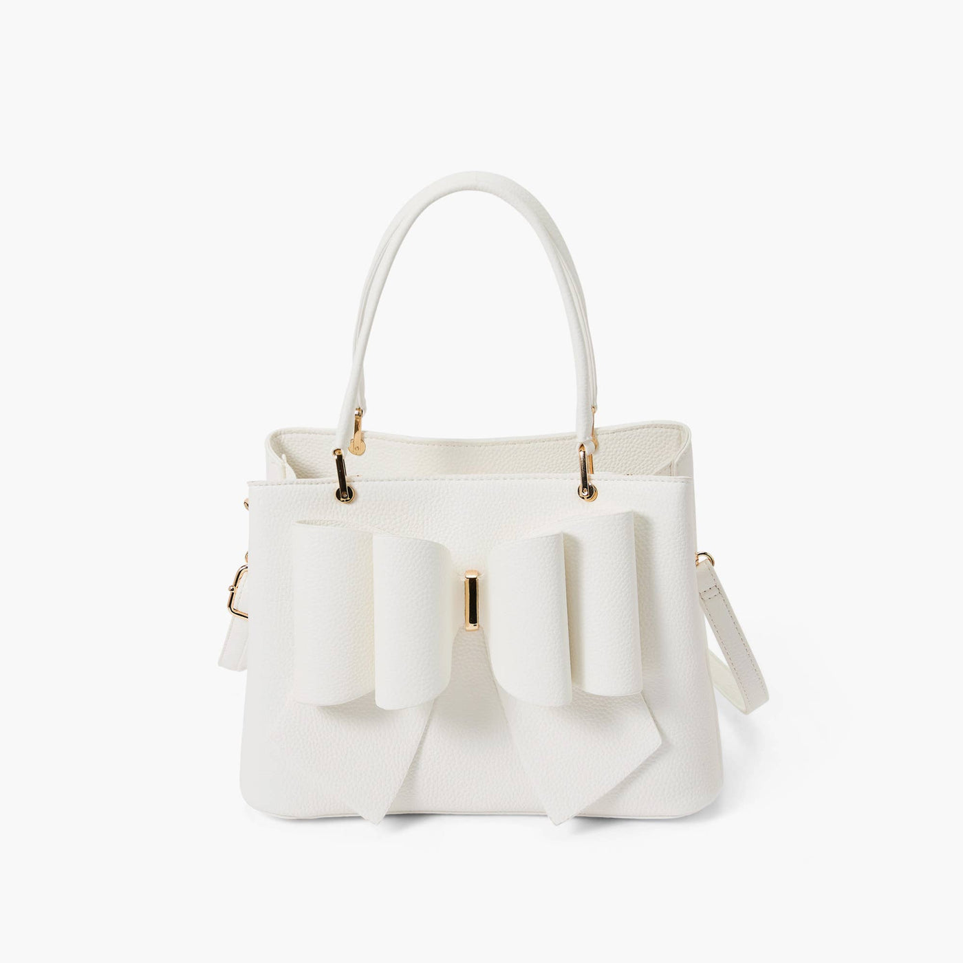 Jenna Bow Fall Satchel Purse: Blush