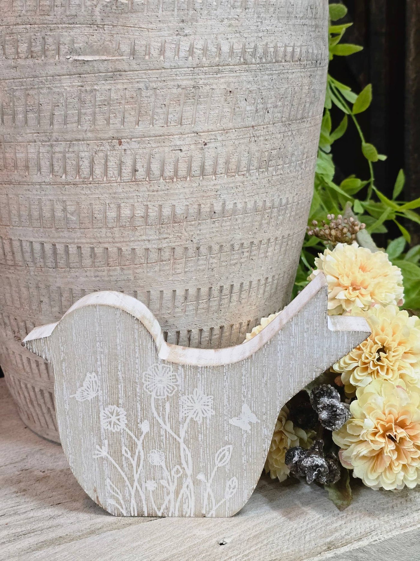 Springtime Bird Wood Decor
