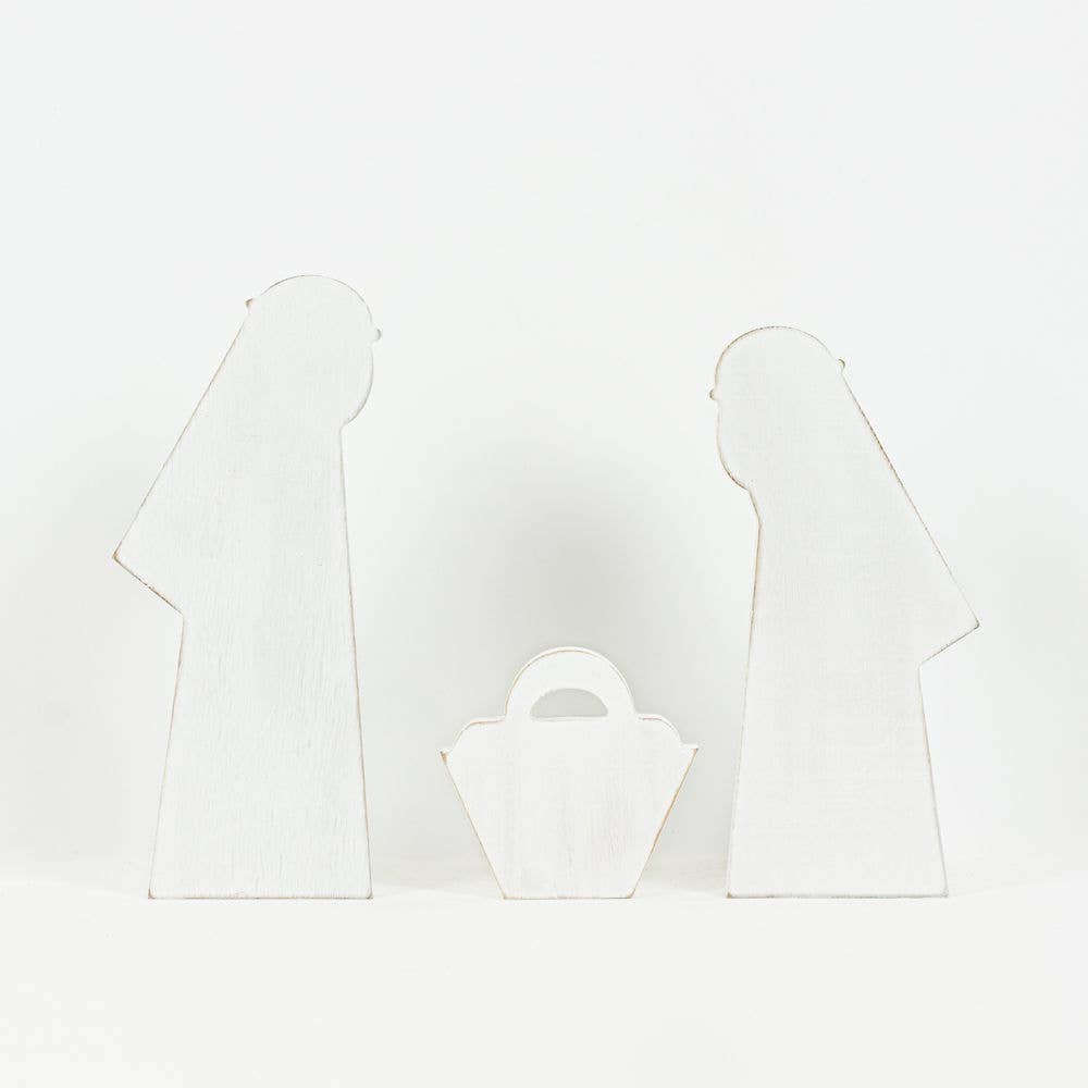 Away In A Manger Wood Decor