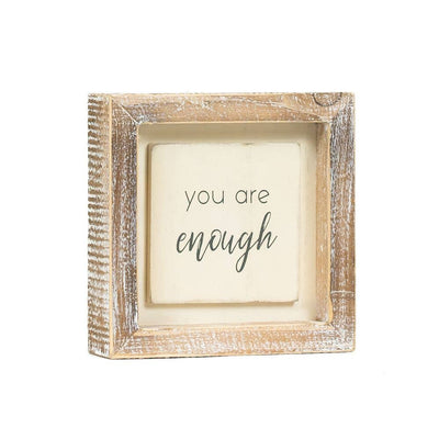 You Are Enough Wood Sign
