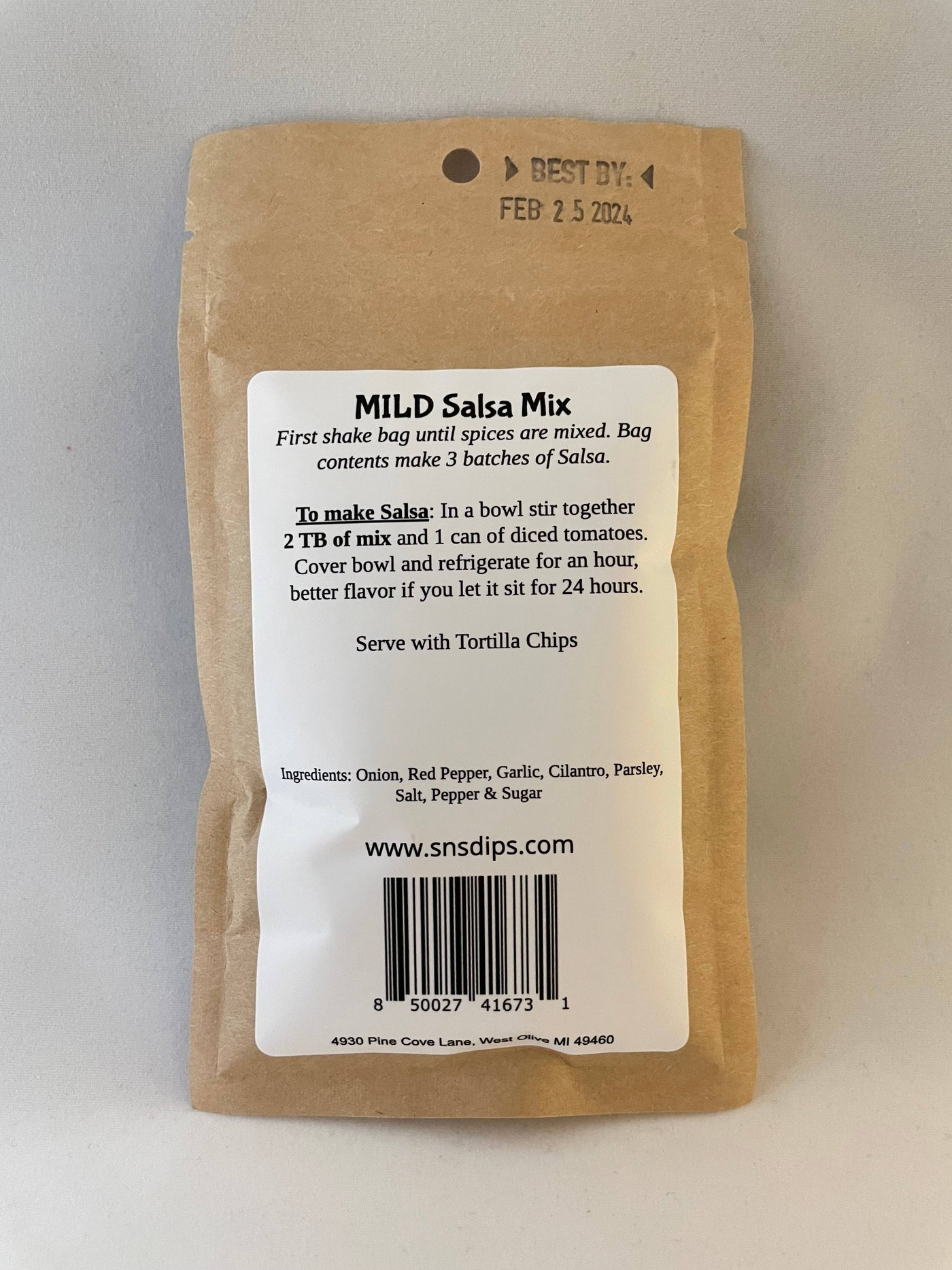 Dip Mix: Mild Salsa
