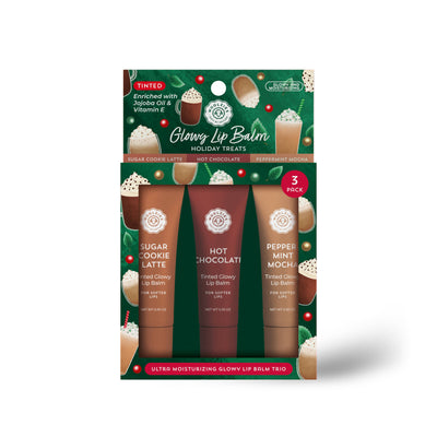 Glowy Lip Balm Trio: Holiday Treats