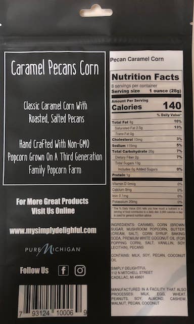 Simply Delightful Popcorn: Caramel Pecan
