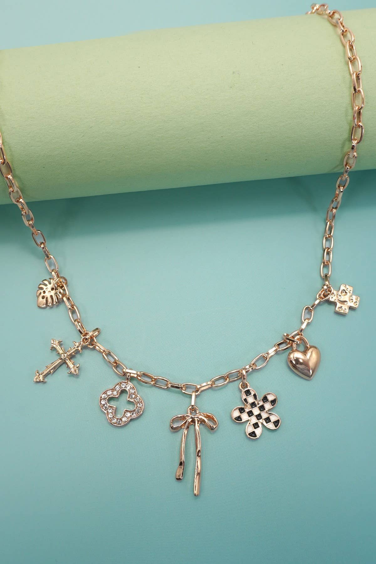 Checkmate Charm Necklace