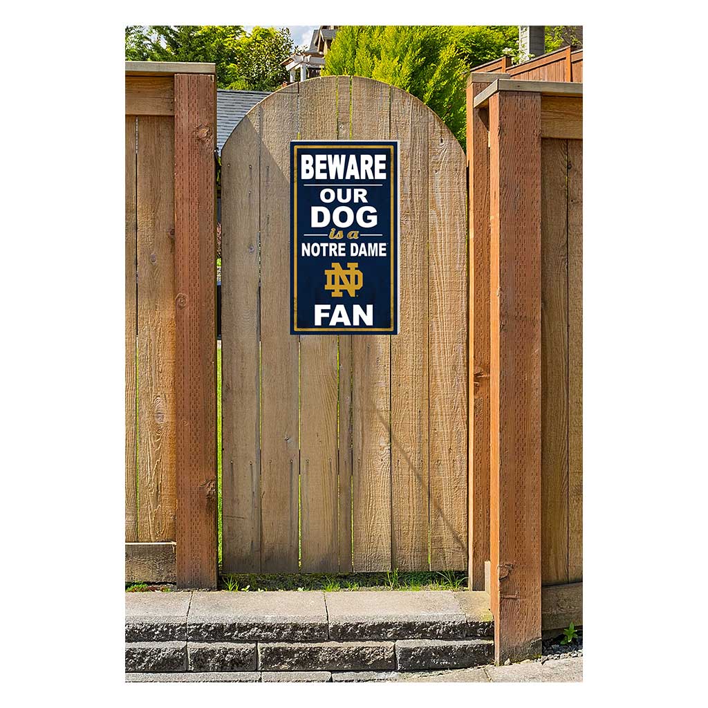 11x20 BEWARE of Dog Notre Dame Fighting Irish