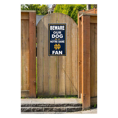 11x20 BEWARE of Dog Notre Dame Fighting Irish
