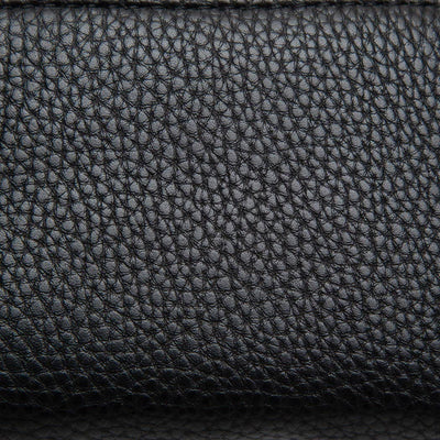 Heather Zip Wallet: Black