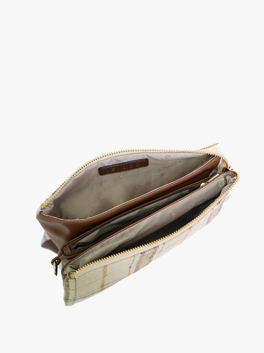 Riley 3 Compartment Crossbody/Wristlet: Sodalite