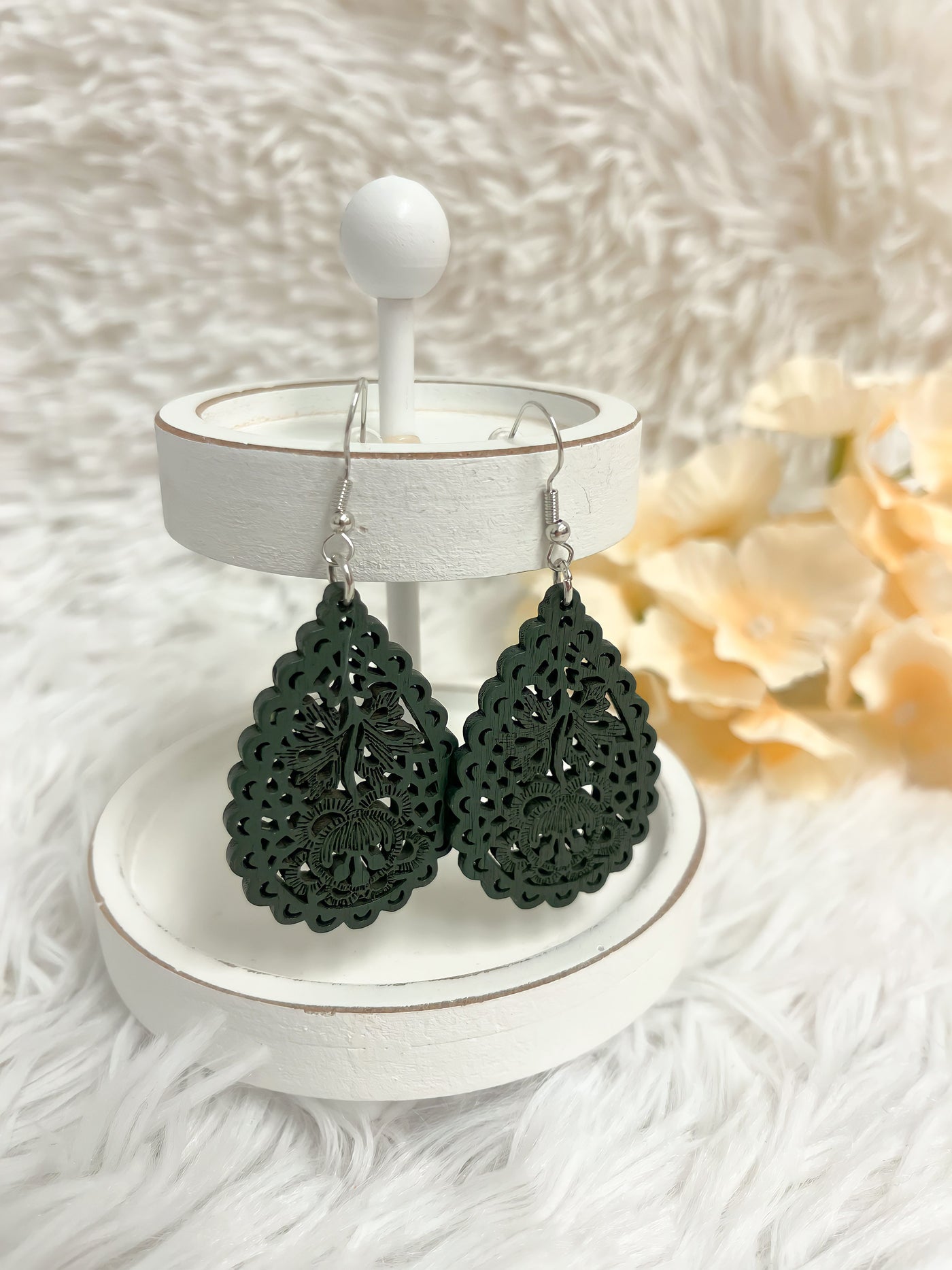 The Boho Queen Green Earrings