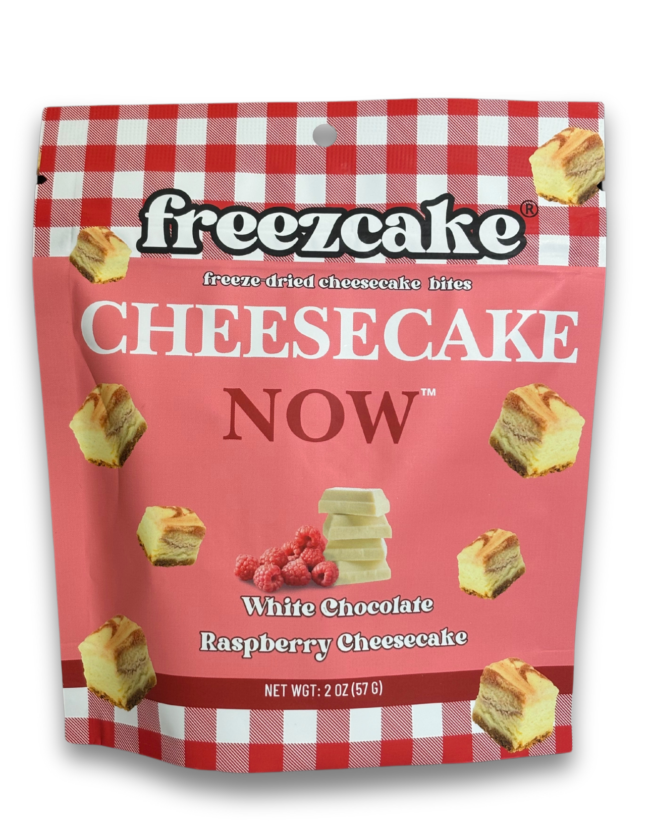 Freezcake Bites: White Chocolate Raspberry