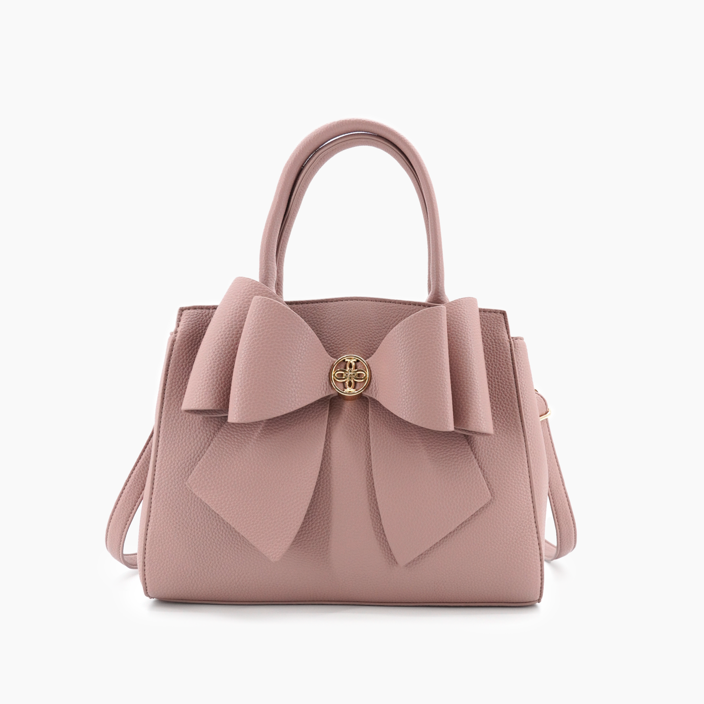 Park Double Bowtie Top Handle Satchel: Mauve