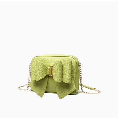Chloe Bow Mini Crossbody Bag: Mauve