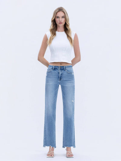 Glow Up Time High Rise Wide Jeans