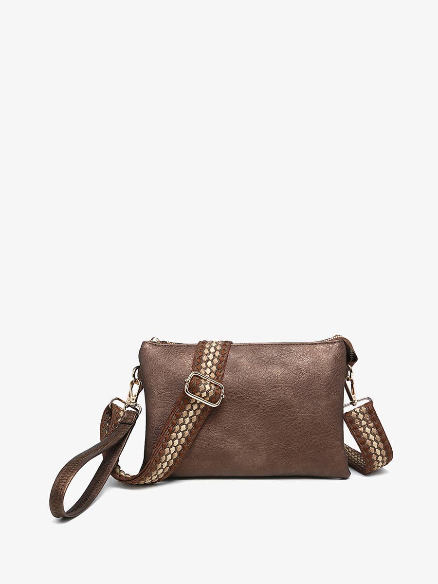 Izzy Crossbody w/ Guitar Strap: Cocoa Pearl