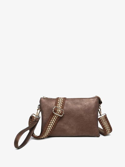 Izzy Crossbody w/ Guitar Strap: Cocoa Pearl
