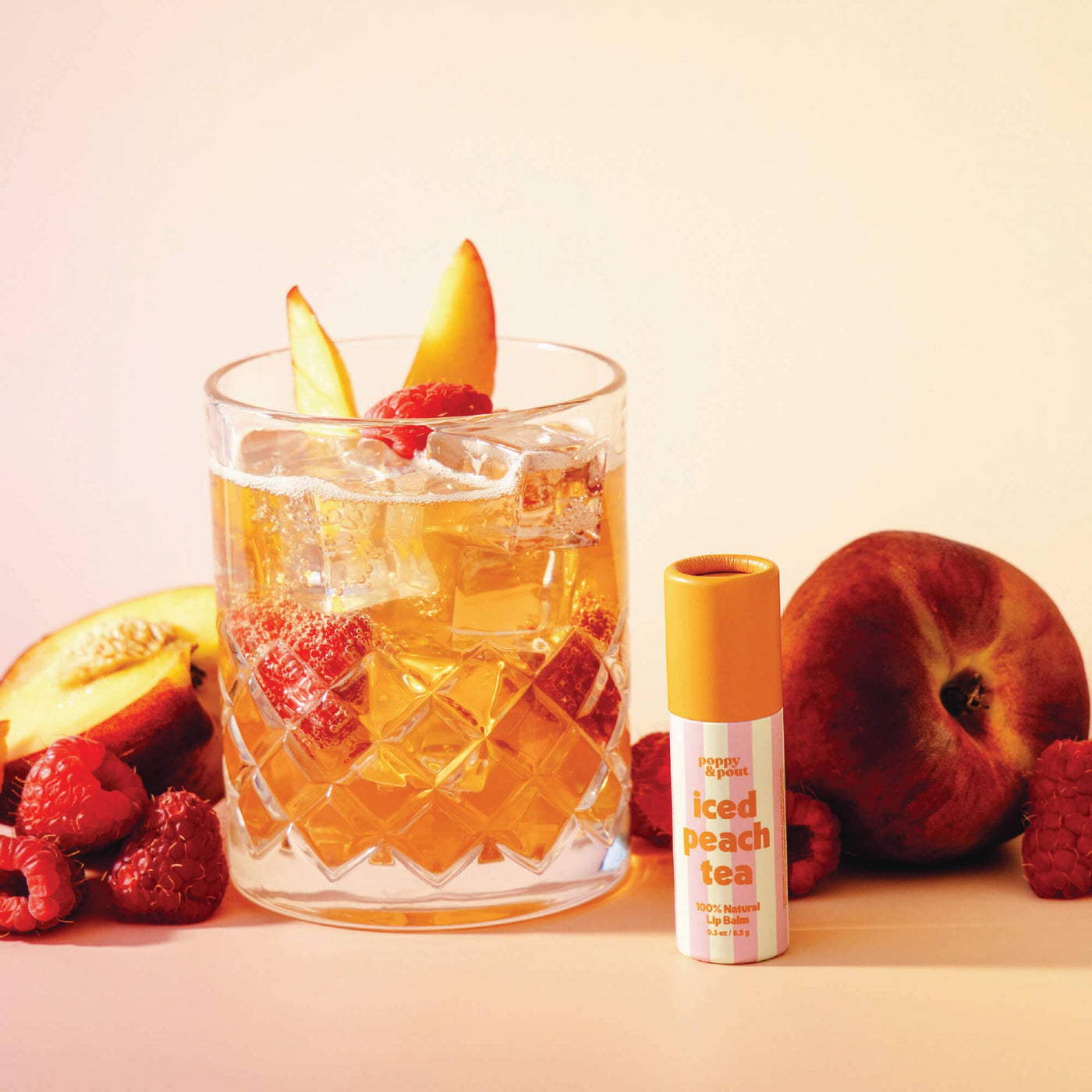 Lip Balm, Retro Refreshers, Iced Peach Tea