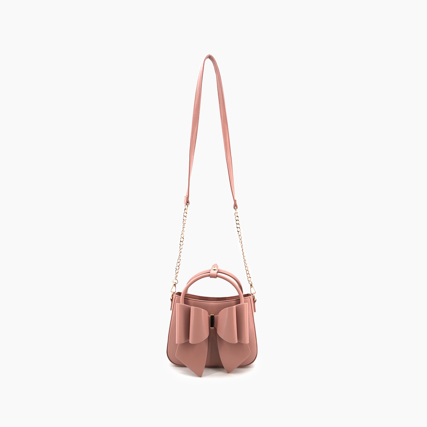 Madeline Bow Crossbody Bag: Mauve