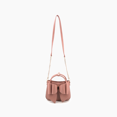Madeline Bow Crossbody Bag: Mauve
