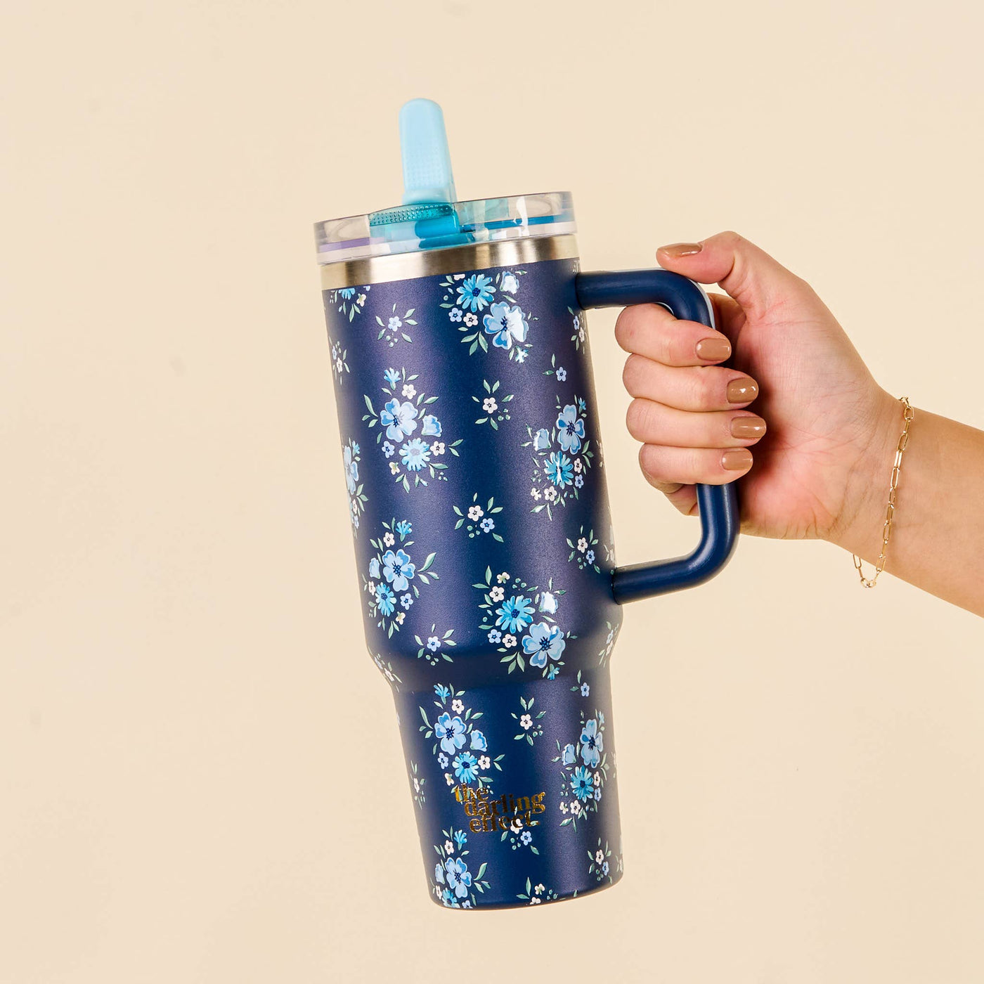 40 oz Lifestyle Flip Straw Tumbler-Endless Daydream Navy