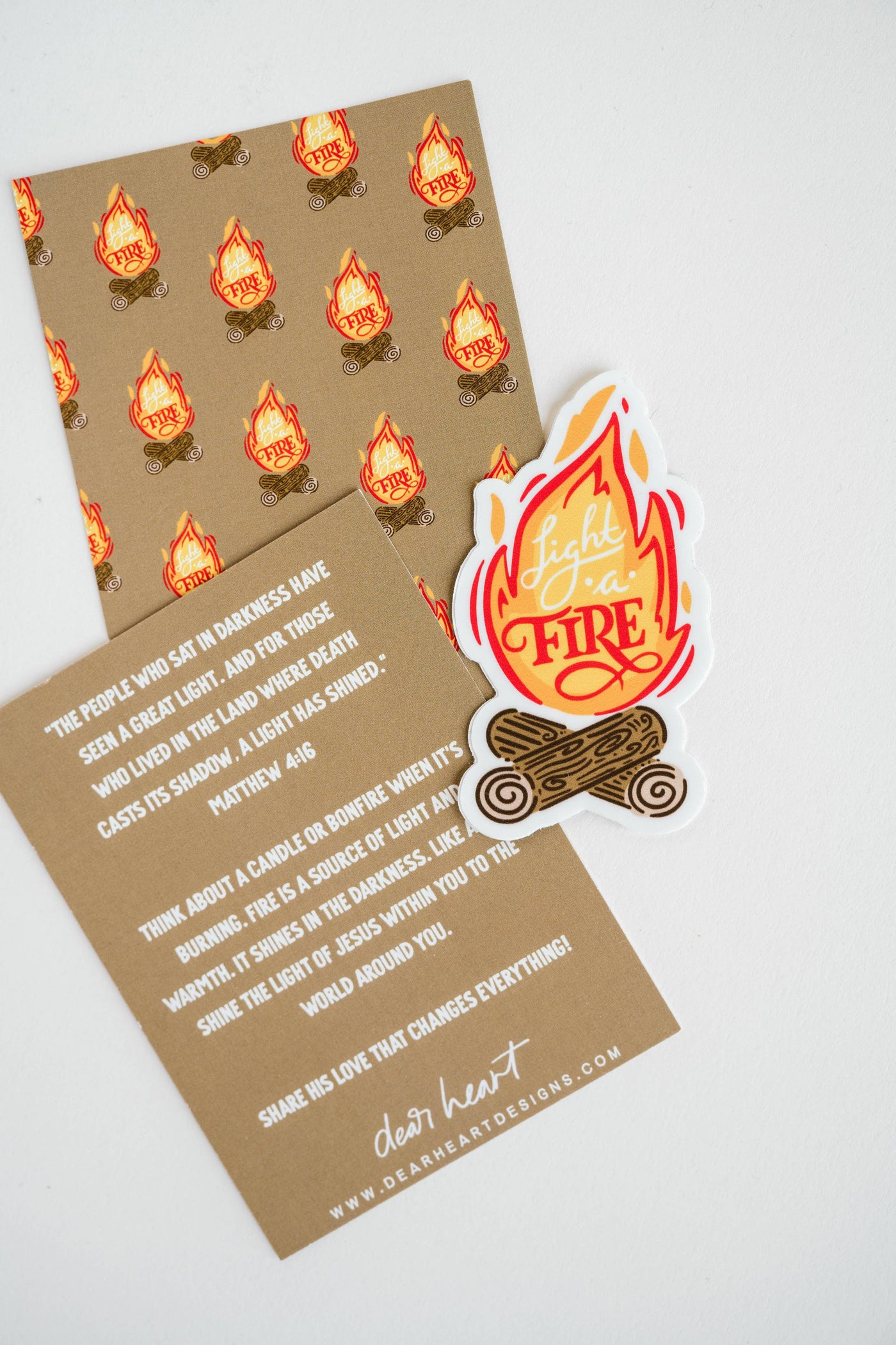 Light A Fire Sticker I Christian Sticker I Gift