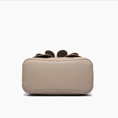Jenna Bow Fall Satchel Purse: Taupe